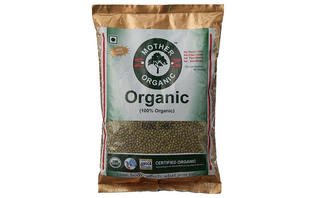 Mother Organic Moong Sabut    Pack  1 kilogram